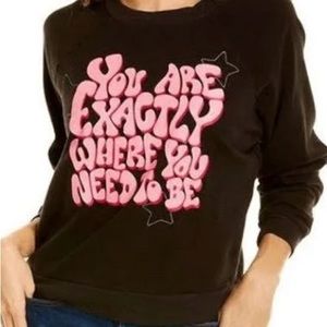 NWT Wildfox Where am I Fiona sweatshirt size medium